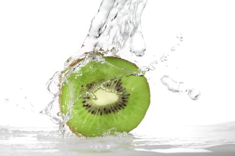 Water splash on a kiwi - Kiwi Water ingredient in BeLoved Belly Sheet Mask